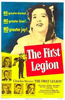 Films By Douglas Sirk Prints: THE FIRST LEGION, US poster, Barbara Rush (top)