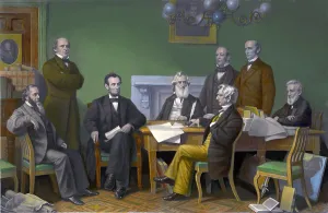 Candidate Prints: The first reading of the Emancipation Proclamation before the cabinet, July 22, 1862