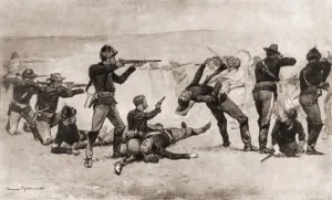 Revolvers Prints: First shots of the Wounded Knee Massacre, on Dec. 29, 1890