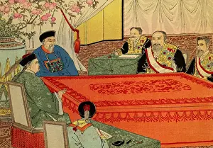 Japan Prints: First Sino-Japanese War, between China and Japan ended with the Treaty of Shimonoseki