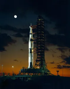 June Prints: First test flight of a giant Saturn V rocket for the Apollo 4 mission at the Kennedy Space Center