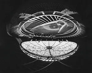 Houston Prints: Fish eye view of the Astrodome (aka The Eighth Wonder of the World)