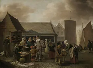 1650s Prints: Fish Market, by Hendrick Sorgh