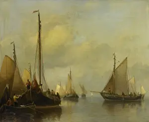 Coast Prints: Fishing Boats on Calm Water, by Antonie Waldorp