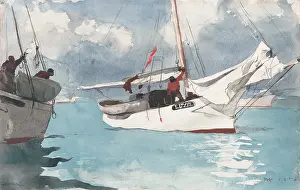 Coast Prints: FISHING BOATS, KEY WEST, by Winslow Homer