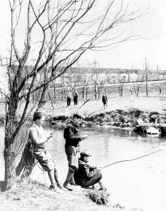 Bronx Prints: Fishing in the Bronx River, New York City