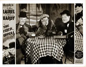 Hardy Prints: THE FIXER UPPERS, lobbycard, inset