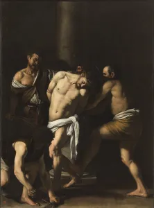 Caravaggio Prints: Flagellation of Christ, by Michelangelo Merisi known as Caravaggio