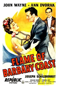 Love Triangle Prints: FLAME OF BARBARY COAST, US poster