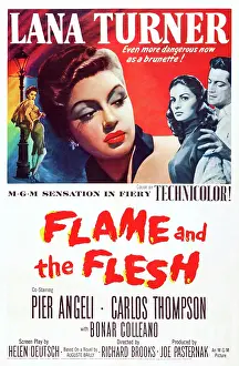 Thompson Prints: FLAME AND THE FLESH, US poster art
