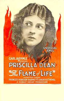 Wavy Hair Prints: THE FLAME OF LIFE, Priscilla Dean, 1923