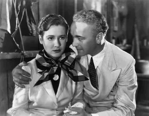 Clarke Prints: FLAMING GOLD, from left, Mae Clarke, William Boyd, 1933