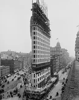 Daniel Prints: Flatiron Building during construction in 1902