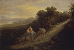 Donkey Prints: Fleeing into Egypt, by Giovanni Carnovali also known as Piccio