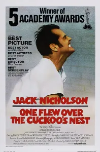 1975 Movies Prints: ONE FLEW OVER THE CUCKOO'S NEST, US poster, Jack Nicholson, 1975