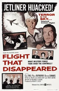 THE FLIGHT THAT DISAPPEARED, US poster art, Craig Hill, (top right), 1961