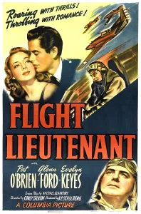 Keyes Prints: FLIGHT LIEUTENANT, US poster, top from left: Evelyn Keyes