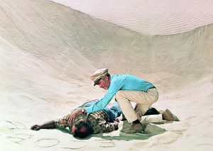 Flannel Shirt Prints: FLIGHT OF THE PHOENIX, THE, Ernest Borgnine, James Stewart, 1965