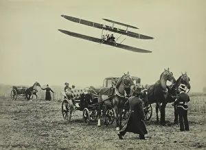 Flyers Prints: Flight of Wilbur Wright with his pupil Paul Tissandier