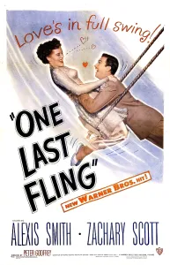 Laughing Prints: ONE LAST FLING, US poster, Alexis Smith, Zachary Scott, 1949