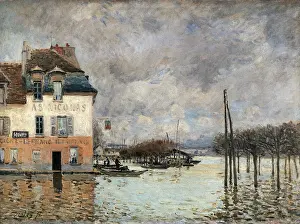 Harbour Prints: Floating in Port-Marly, by Alfred Sisley