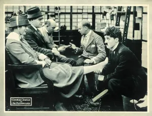 Salesman Prints: THE FLOORWALKER, right: Charlie Chaplin on lobbycard, 1916