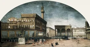 Italianseurope Prints: Florence. Piazza de la Signoria