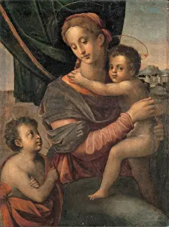 Attributes Prints: Florentine Artist, Madonna and Child with Young Saint John