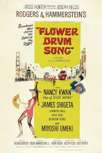 Chinese Prints: FLOWER DRUM SONG, US poster art, from left: Nancy Kwan, Miyoshi Umeki, 1961