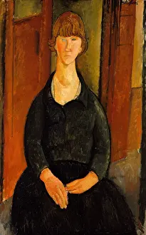 Expressionism Prints: FLOWER VENDOR, by Amedeo Modigliani