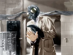 Lab Coat Prints: THE FLY, David Hedison, 1958. 20th Century-Fox Film Corporation