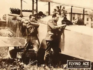 Kathryn Prints: THE FLYING ACE, far right: Kathryn Boyd on lobbycard, 1926
