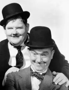 THE FLYING DEUCES, from left: Oliver Hardy, Stan Laurel, 1939