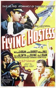 Plane Prints: FLYING HOSTESS, US poster, top left: William Hall, Judith Barrett, 1936