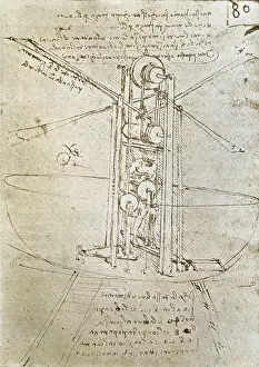 Physicists Prints: Flying machine. ca. 1487. Renaissance art