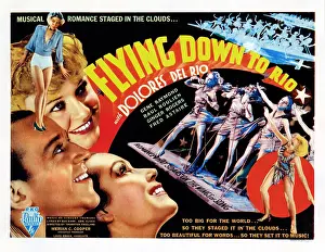 Astaire Prints: FLYING DOWN TO RIO, Fred Astaire, Ginger Rogers, Dolores Del Rio, 1933