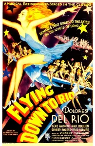 Bare Legs Prints: FLYING DOWN TO RIO, midget window card, 1933