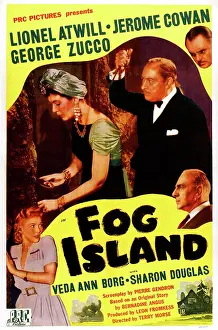 Jerome Prints: FOG ISLAND, US poster art, Sharon Douglas