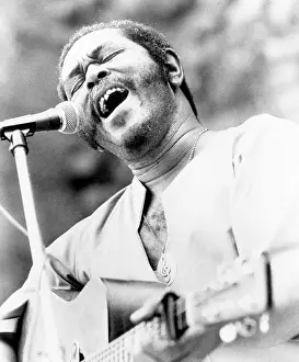 Images Dated 19th April 2007: Folk singer Brownie McGhee, c. 1974.. Courtesy: CSU Archives / Everett Collection