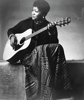 Print Skirt Prints: Folk singer Odetta, c. 1960's
