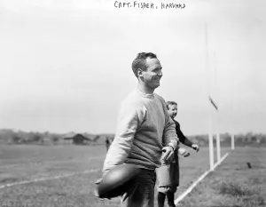 Sweatshirt Prints: Football, Captain Fisher, Harvard football team, circa 1910-15