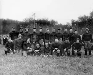 Group Photo Prints: Football, Massachusetts State football team, circa 1919
