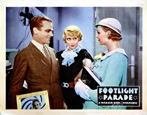 Blondell Prints: FOOTLIGHT PARADE, from left, James Cagney, Joan Blondell, Claire Dodd, 1933