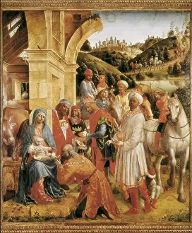 Christian Prints: FOPPA, Vincenzo (1427-1515). The Adoration of the Kings