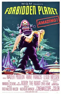 Science Fiction Prints: FORBIDDEN PLANET, Robby the Robot, Anne Francis, 1956