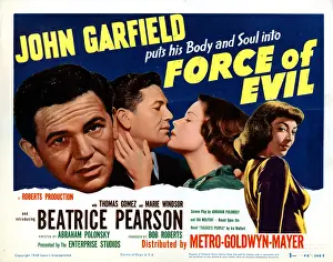Windsor Prints: FORCE OF EVIL, John Garfield, Beatrice Pearson, Marie Windsor, 1948