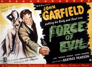 FORCE OF EVIL, from left: Marie Windsor, John Garfield, 1948 forceofevil-fsct01, Photo by: Everett Collection (forceofevil-fsct01)