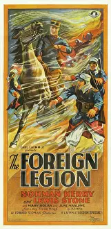 Horseback Prints: THE FOREIGN LEGION, 3-sheet poster, Norman Kerry (on horseback), 1928