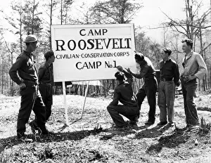 Depression Prints: A forest army camp in the George Washinton National Forest near Luray