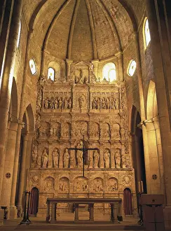 Monestir De Poblet Prints: FORMENT, Dami (1480-1540). Main Altarpiece of the Monastery of Poblet